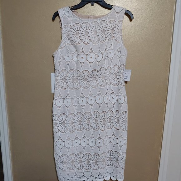 Liz Claiborne Sleeveless Lace Dress NWT SZ 6 - Picture 1 of 4